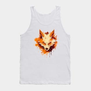 Howling at the Moon: Wolf Design Tank Top